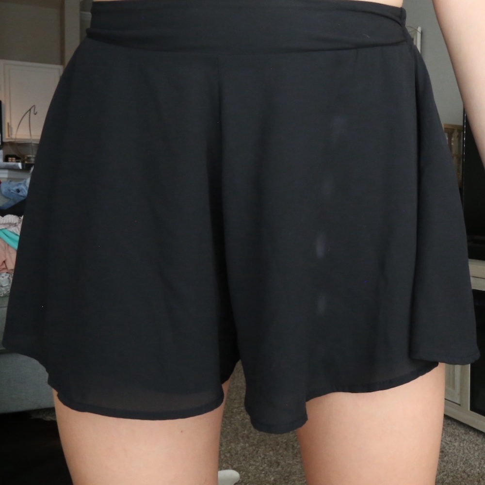 Adrienne Black Swing Shorts